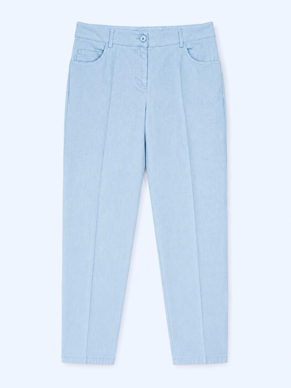 Akris Light Blue Straight-Leg Tailored Jeans
